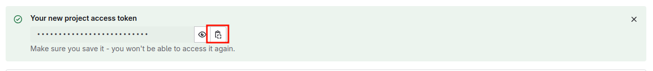 Gitlab Copy Access Token