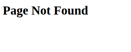 Hugo Page Not Found